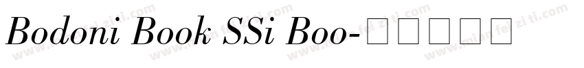 Bodoni Book SSi Boo字体转换